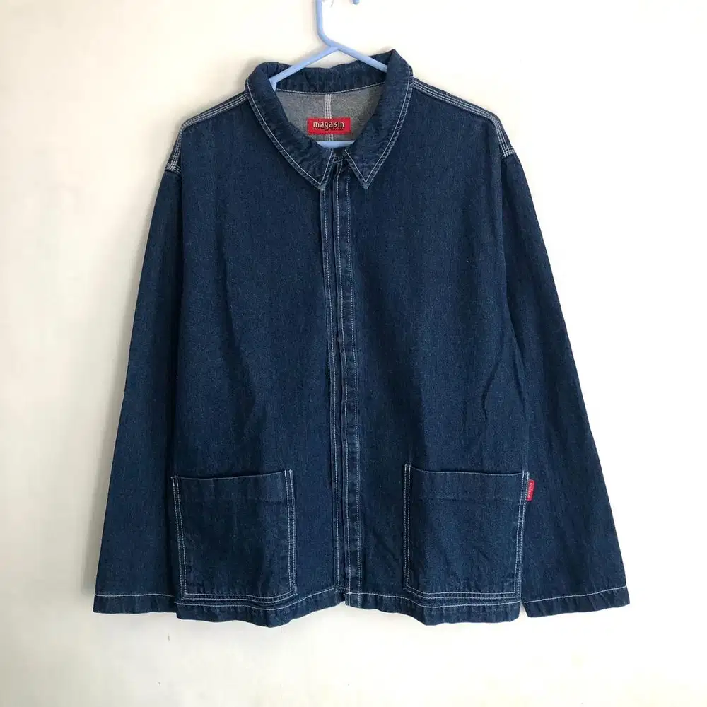 Magasin blue denim chore jacket uniqlo carhartt dickies levis gu jeans