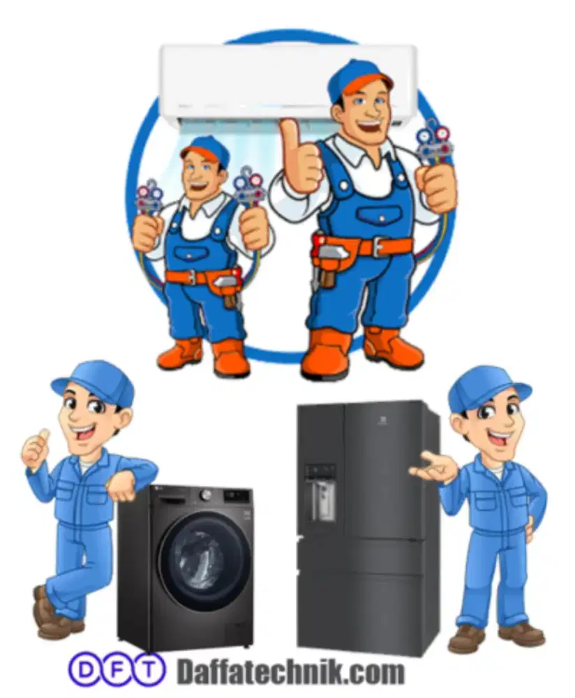 Service Ac,Kulkas,Pompa Air,Mesin Cuci dan Bongkar Pasang AC.