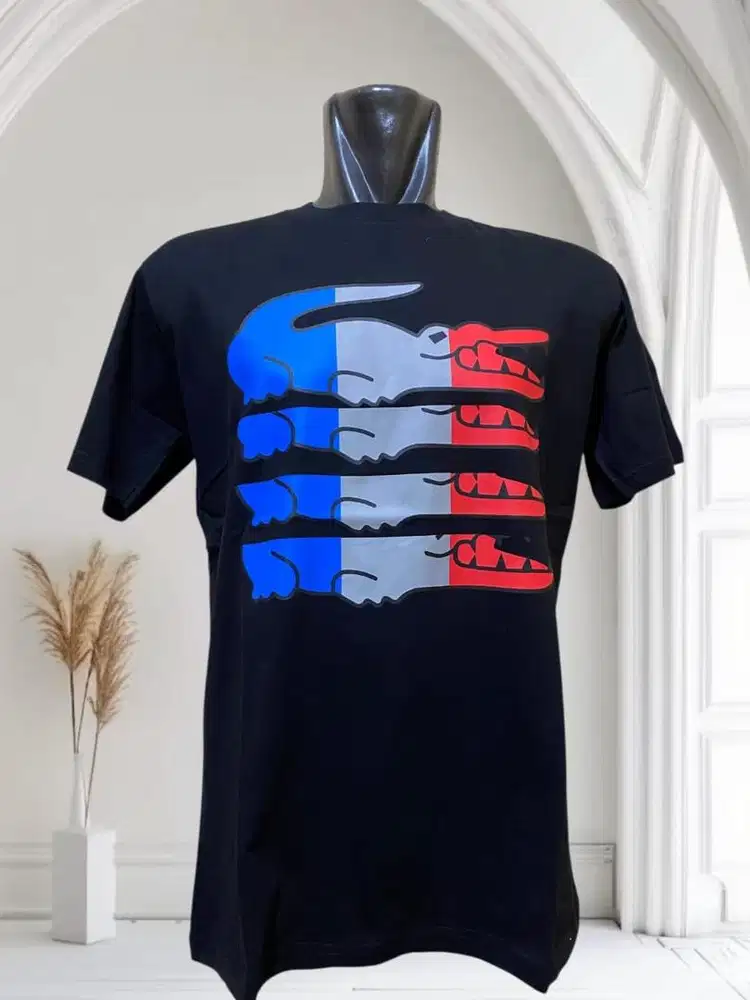 T-shirt lacoste motif crocodile