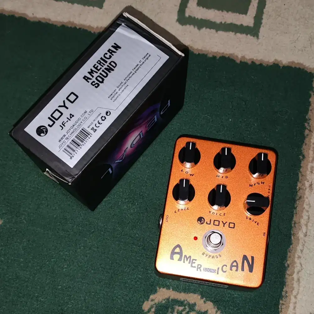Joyo american sound preamp plus cabinet simulator pedal efek gitar