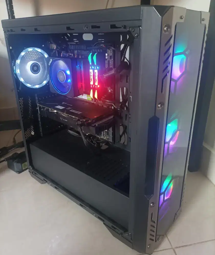 PC AMD RYZEN 5 5600 VGA GTX 1060 6GB RAM 16GB RGB