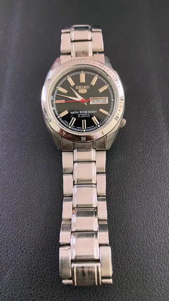 Seiko 5 SNKF49 Black Dial Stainless Steel