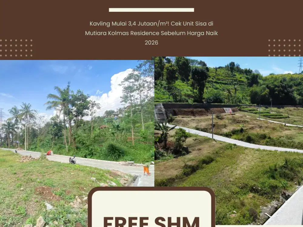 Eksklusif	Peluang Bisnis Kos-Kosan Eksklusif! Kavling Siap Bangun, Profit Maksimal Dekat 4 Kampus