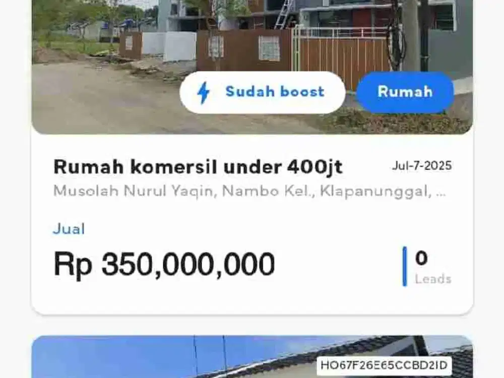 RUMAH CASH/KPR 200JT AN LT 100m di Cileungsi