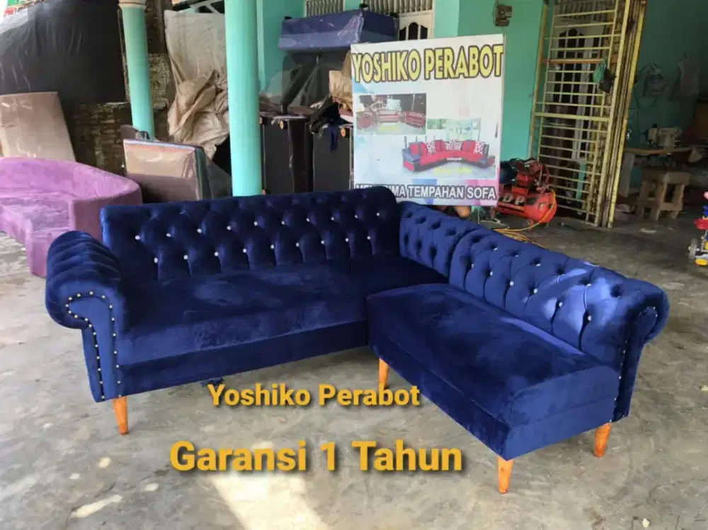 Yoshiko perabot - sofa L minimalis kancing