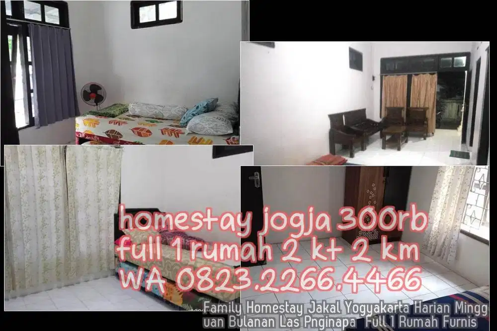 Family Homestay Jakal Yogyakarta Harian Mingguan Bulanan Las Pnginapa