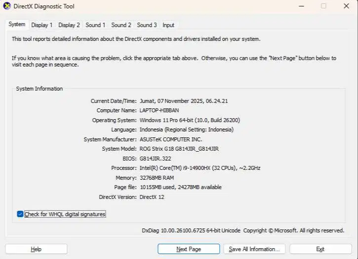 Asus ROG Strix G18 G814JIR i9‑14900HX - RTX 4070 8GB - 32GB - M.2 3TB