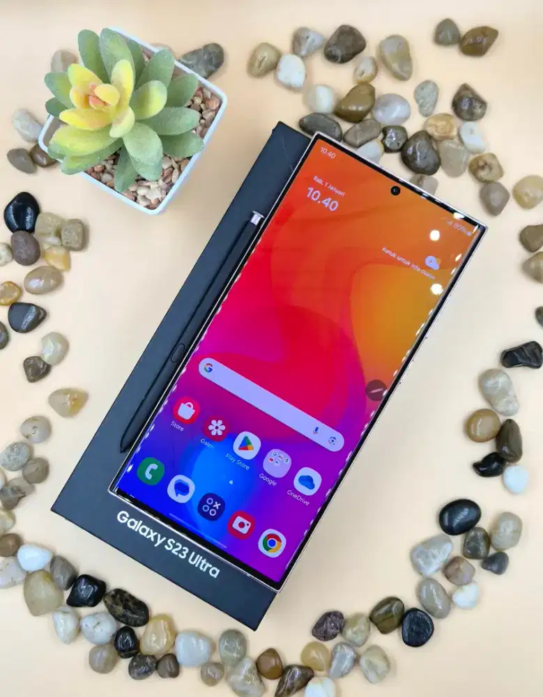 Galaxy S23 Ultra 256Gb Lavender Mulus Lengkap