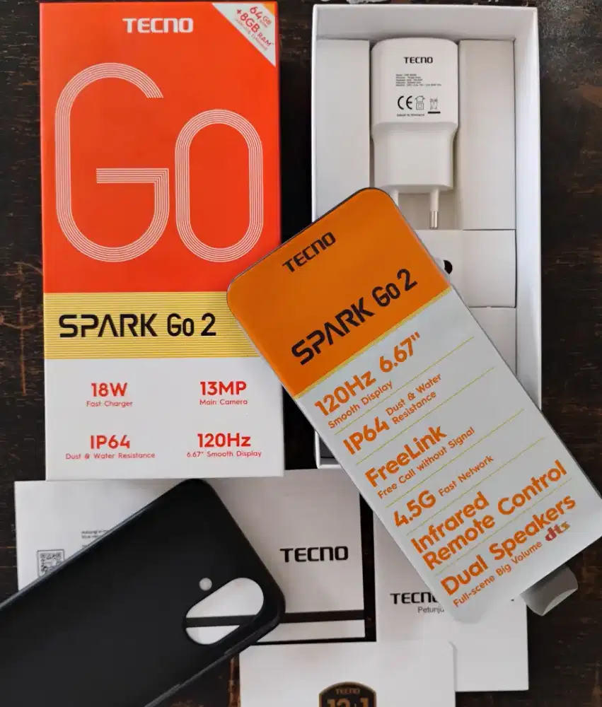 TECNO SPARK GO 2 - RAM 4/64 GB || OPEN BOX AJA