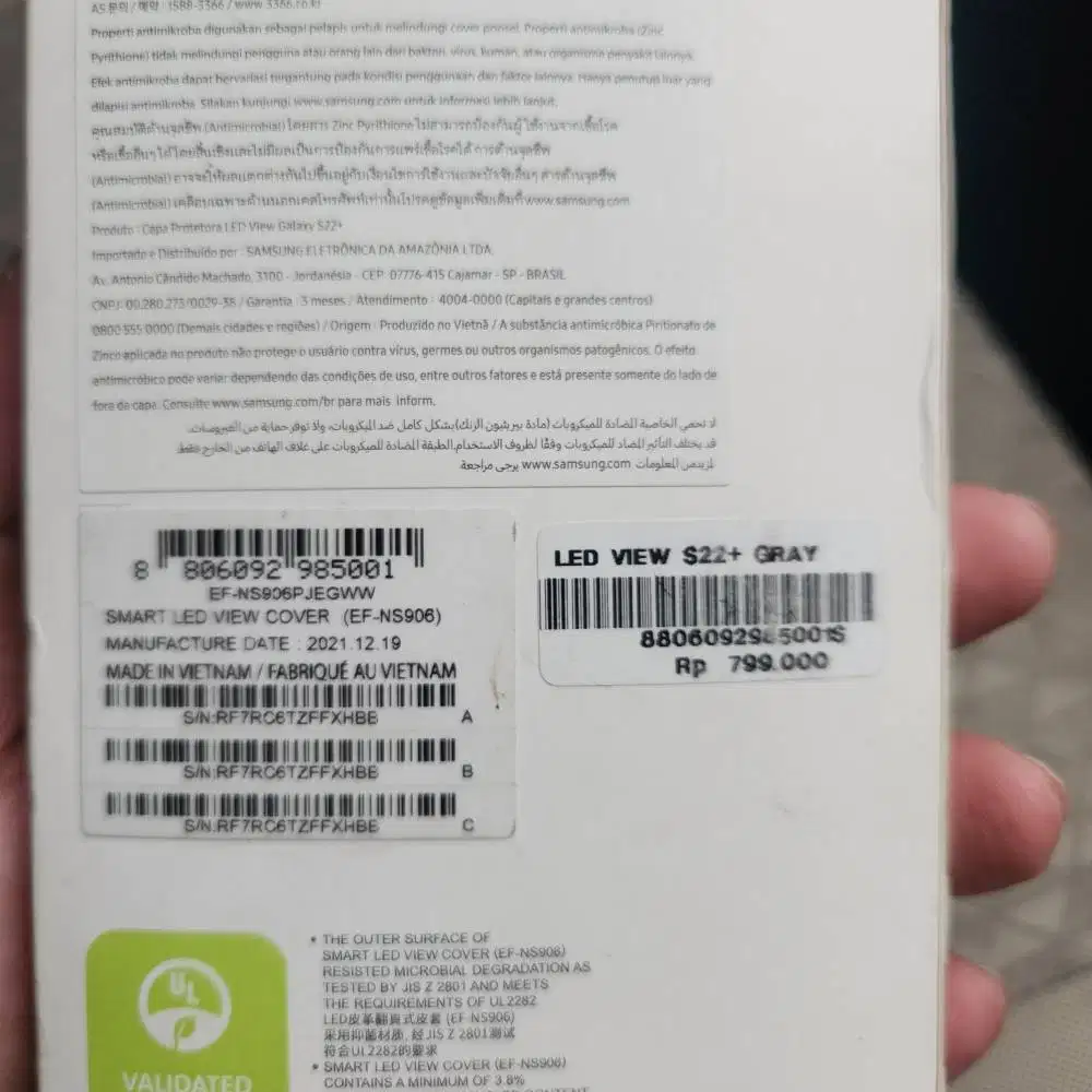 [ORIGINAL] Samsung S22 Plus Smart LED View Cover — LIKE NEW!!