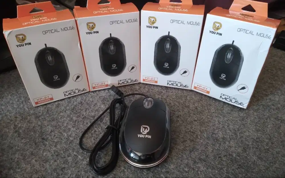 Mouse Optik USB LED YOU PIN for Komputer Laptop Netbook Kwalitas Bagus