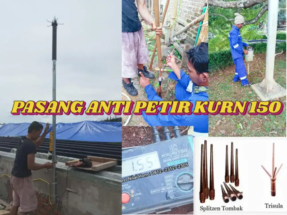 Sentral Perlengkapan Jual + Pasang Instalasi Anti Petir & Grounding