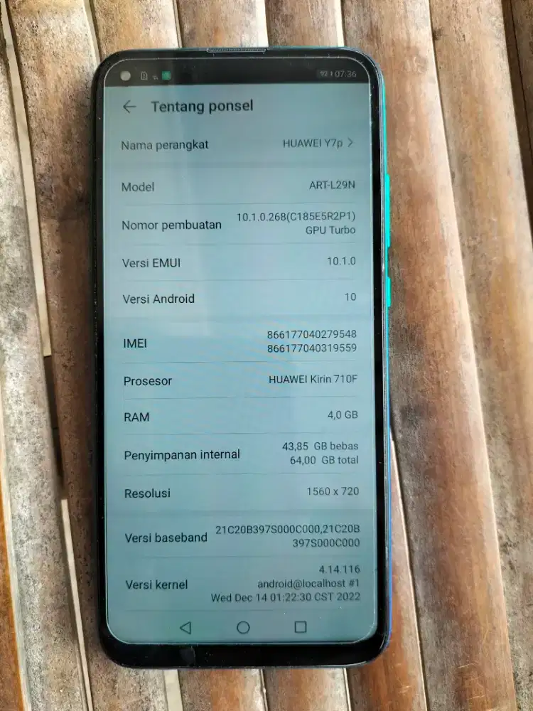 huawe y7p batangan 4/65
