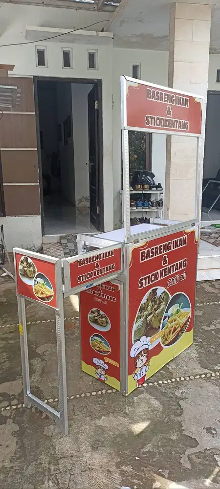 Booth portable kompor 1 tungku murmer yogya