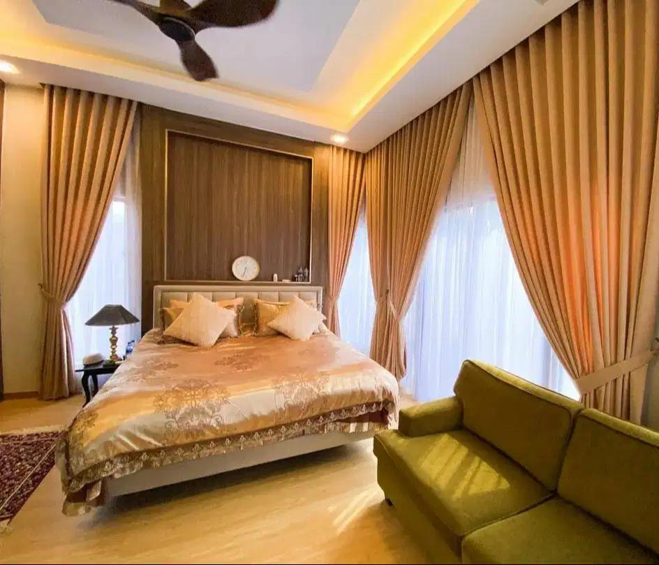 Pasang Tirai Gorden Jendela Gordyn Mewah Hordeng Model Terbaru Murah