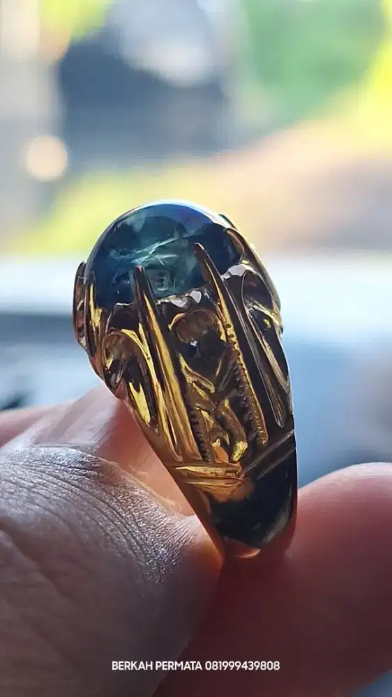 Natural fancy sapphire corundum