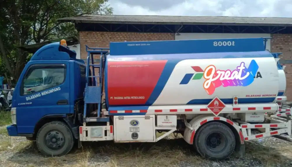 Mitsubishi Colt Diesel Tangki 8000 ltr SuperHD Bio Solar Full Sensor