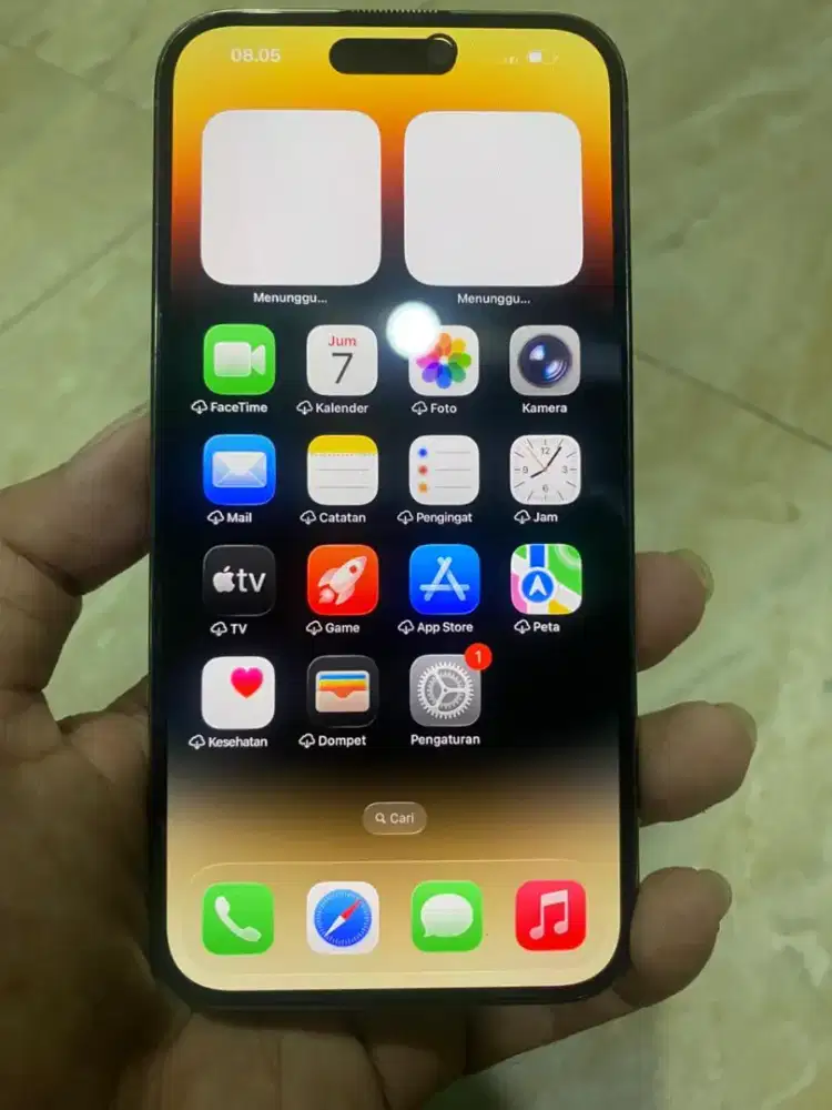 Iphone 14 pro max 128 gb ibox warna gold