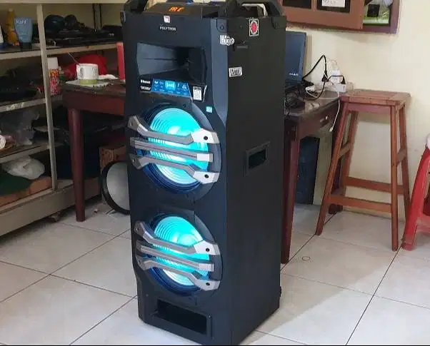 Speaker Karaoke Bluetooth Polytron 2 x 12 Inc Suara Keras Normal Segel