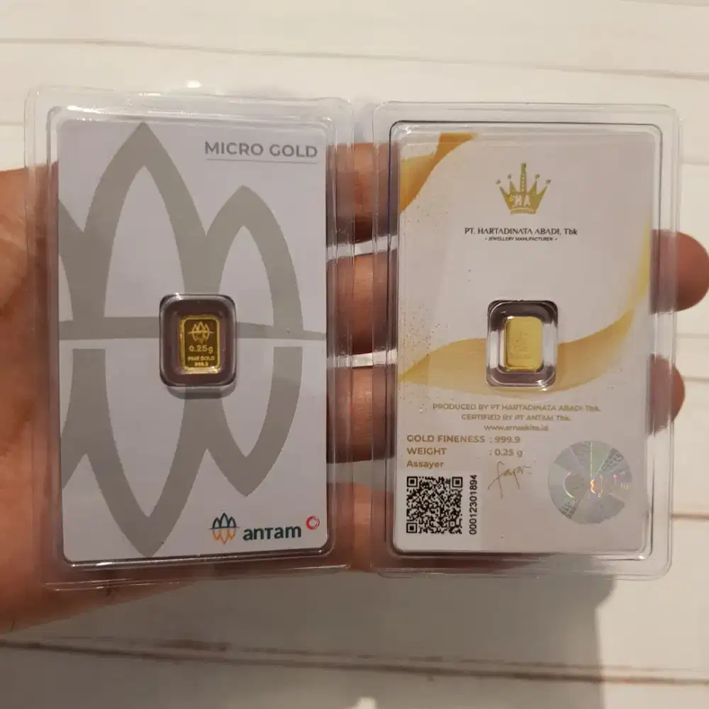 Emas Antam x Hartadinata 0,1 0.1 gr gram Surabaya Sidoarjo Gresik