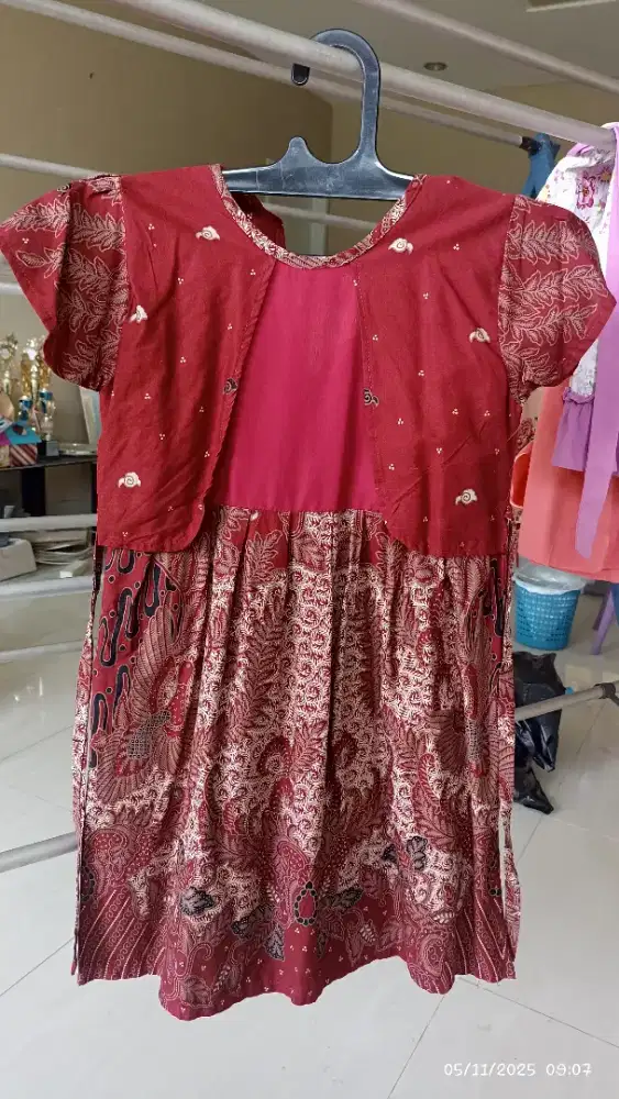 Dress batik usia 9-10thn