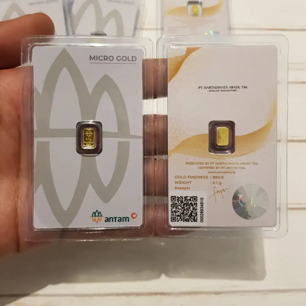 Emas Antam x Hartadinata 0.1 0,1 gr gram Surabaya Sidoarjo Gresik