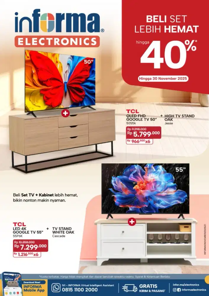 Promo set TV + kabinet