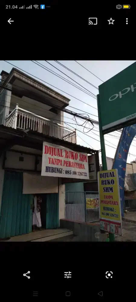 Dijual ruko murah, jln utama malang Surabaya tempat strategis