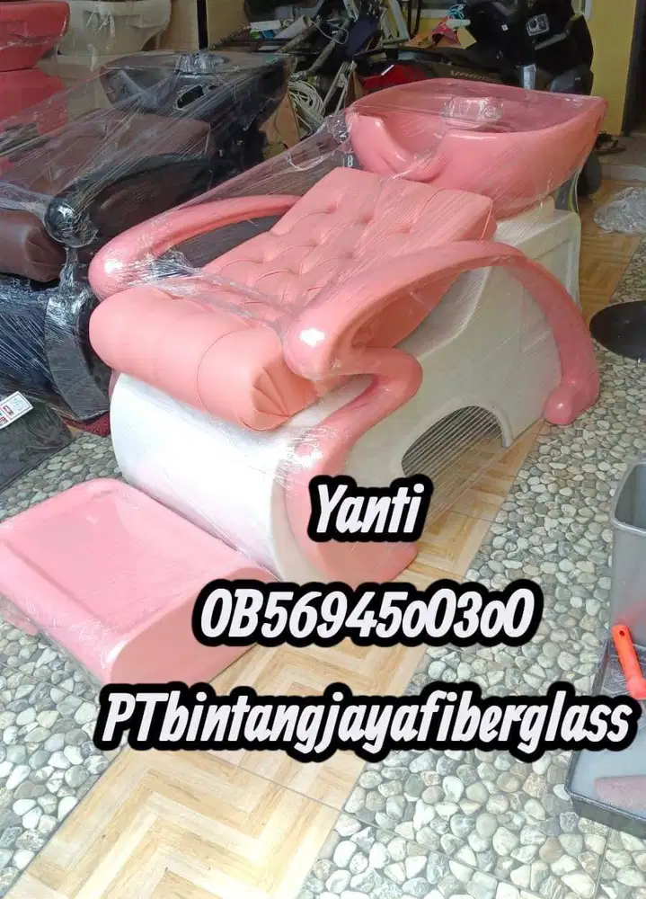 kursi keramas,bangku cuci rambut,wasbak keramas fiber