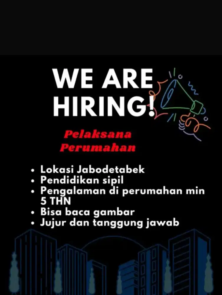 Lowongan pelaksana Perumahan