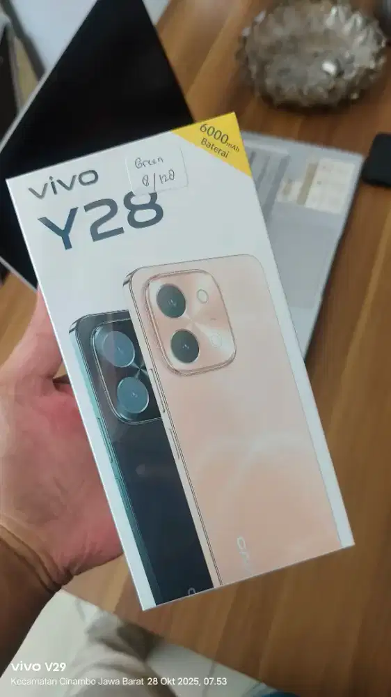 VIVO Y28 8+8/128gb NFC Baru segel box spesial promo