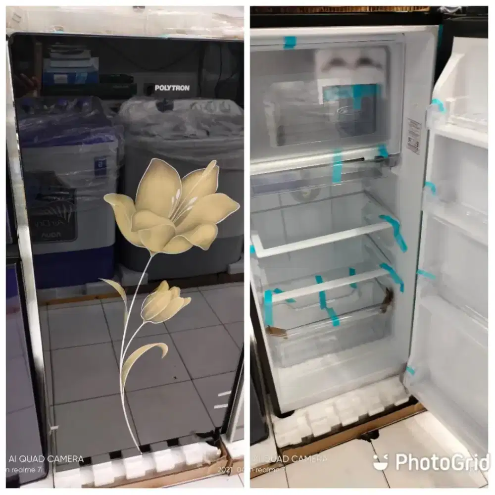 Kulkas Polytron 1pintu dengan frezer besar