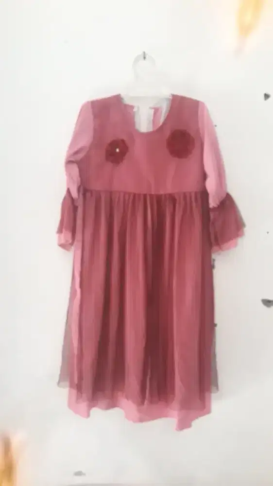 Dress anak wanita dress pesta gaun pesta brokat