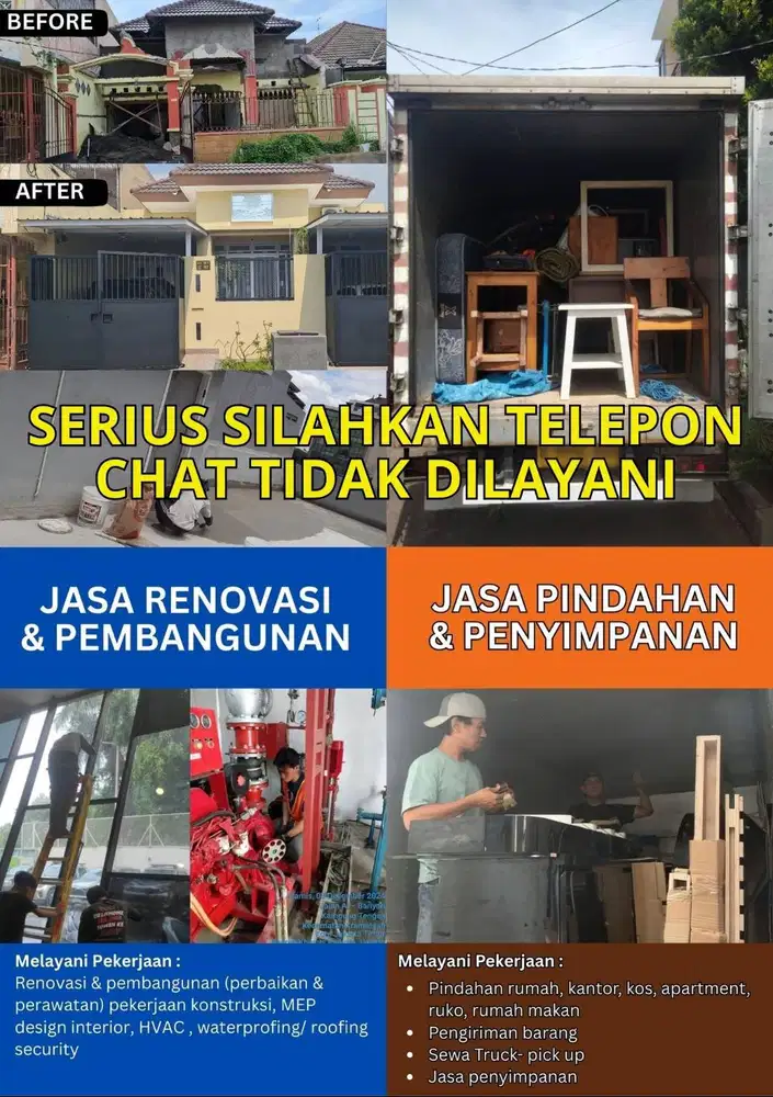 Jasa Kontraktor Renovasi Bangun Konstruksi Pindahan Packing Handling
