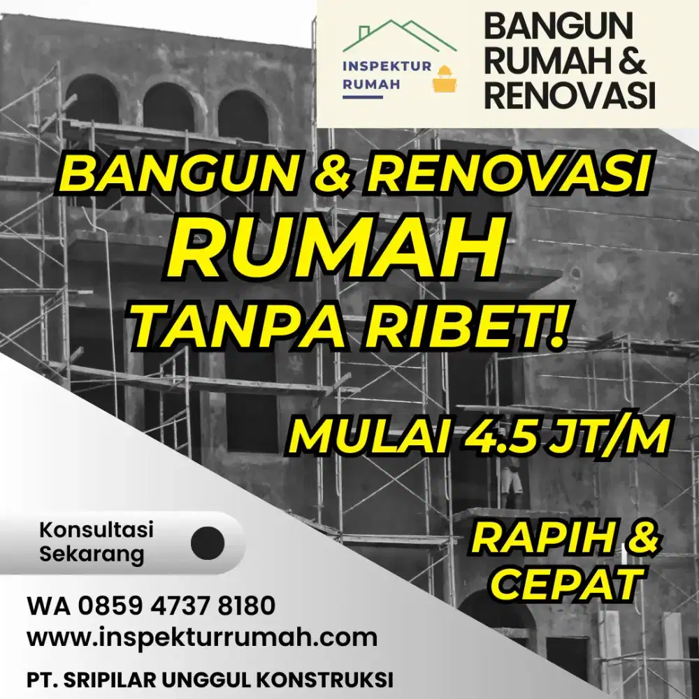 Jasa Borongan Bangun Baru & Renovasi Rumah