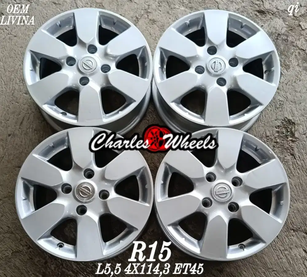 Jual velg oem livina r15 4x114,3 futura avanza xenia dll