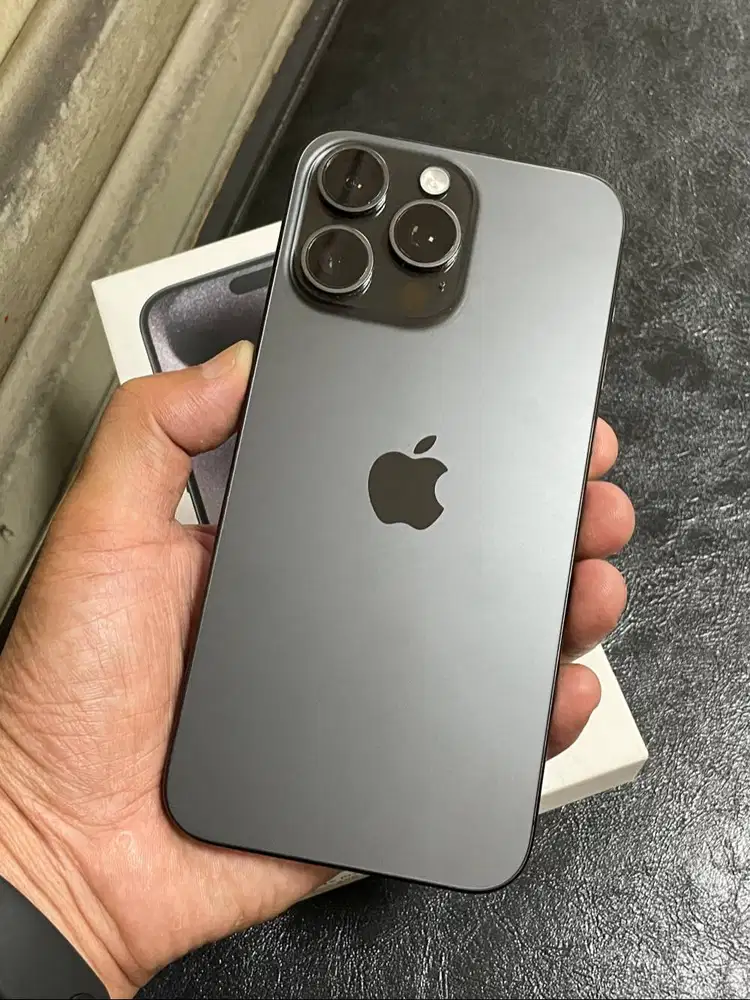 iPhone 15 Pro Max 256gb iBox Black Titanium Fullset ORI