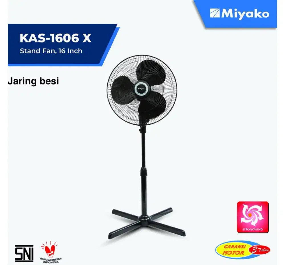 Kipas Miyako berdiri kas 1606x jaring besj