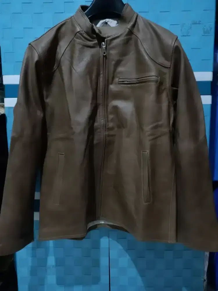 Jaket kulit asli import