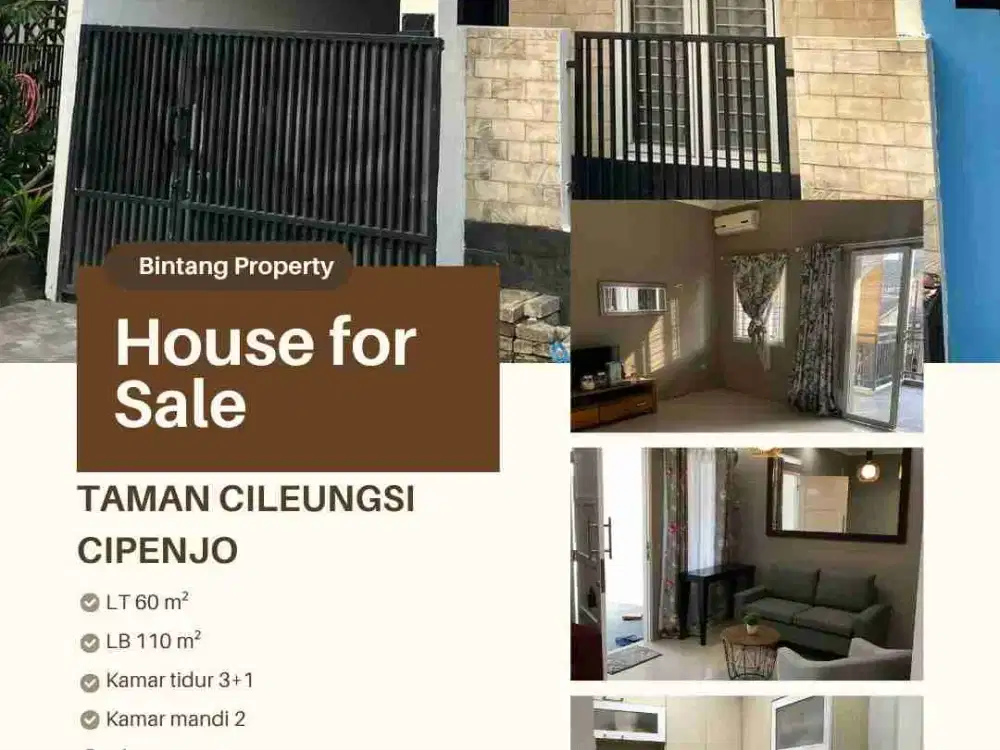 Rumah CANTIK di Taman Cileungsi Cipenjo