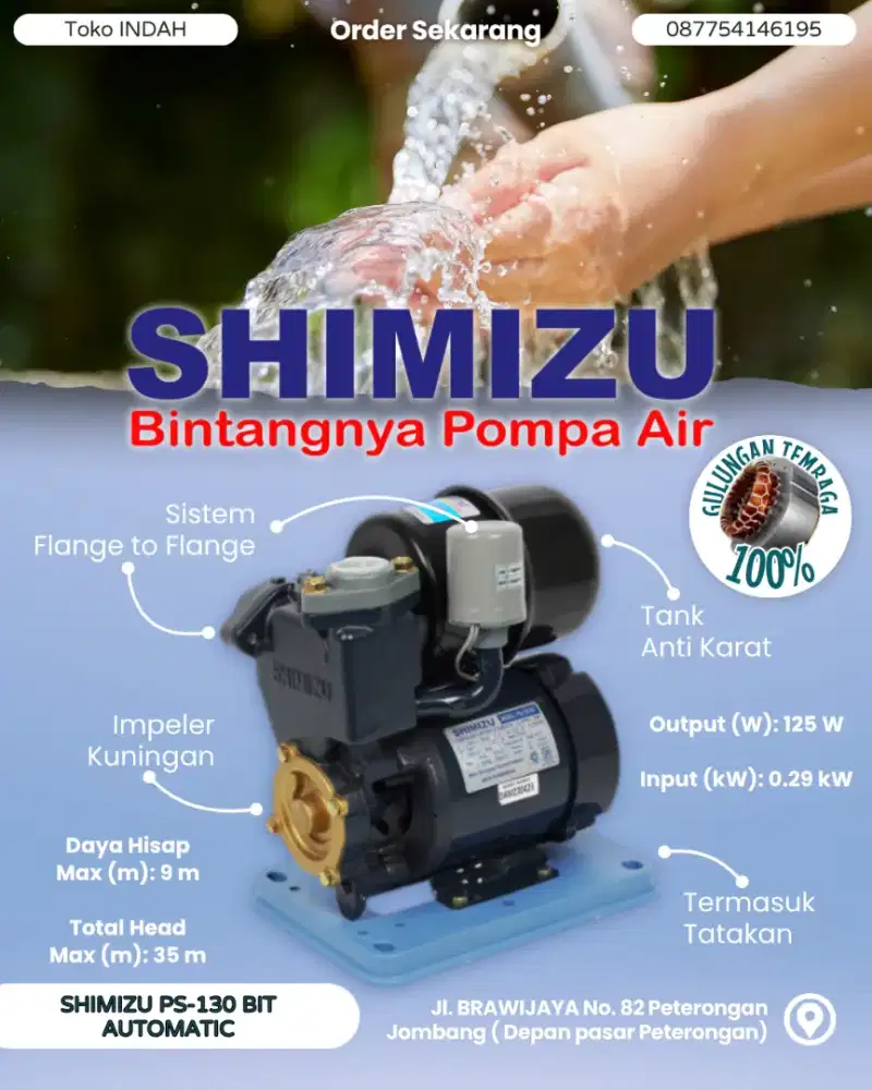 Pompa Air Shimizu PS-130BIT
