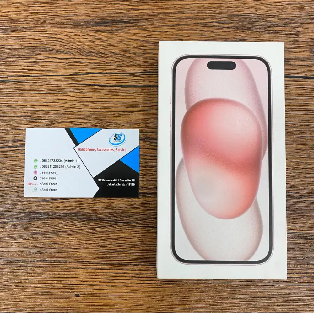 Ready Iphone 15 128gb pink new resmi ibox segel !!