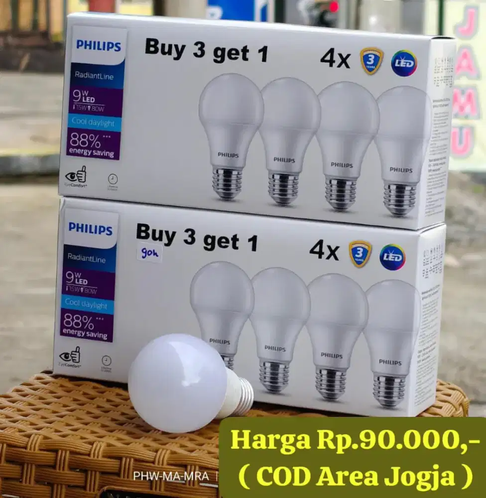 Lampu LED Philips 9watt ( COD JOGJA )