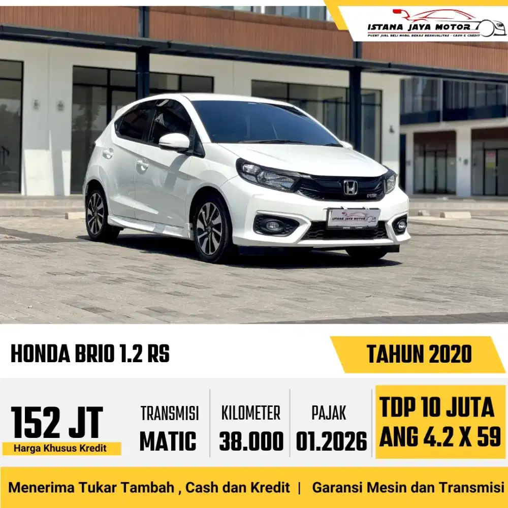 Honda Brio (2020) #TDP 10JUTA!!!