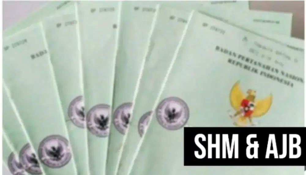 AJB, Sertifikat Shm dan imb Rumah,Tanah,dll,Asli,Resmi,Terdaftar