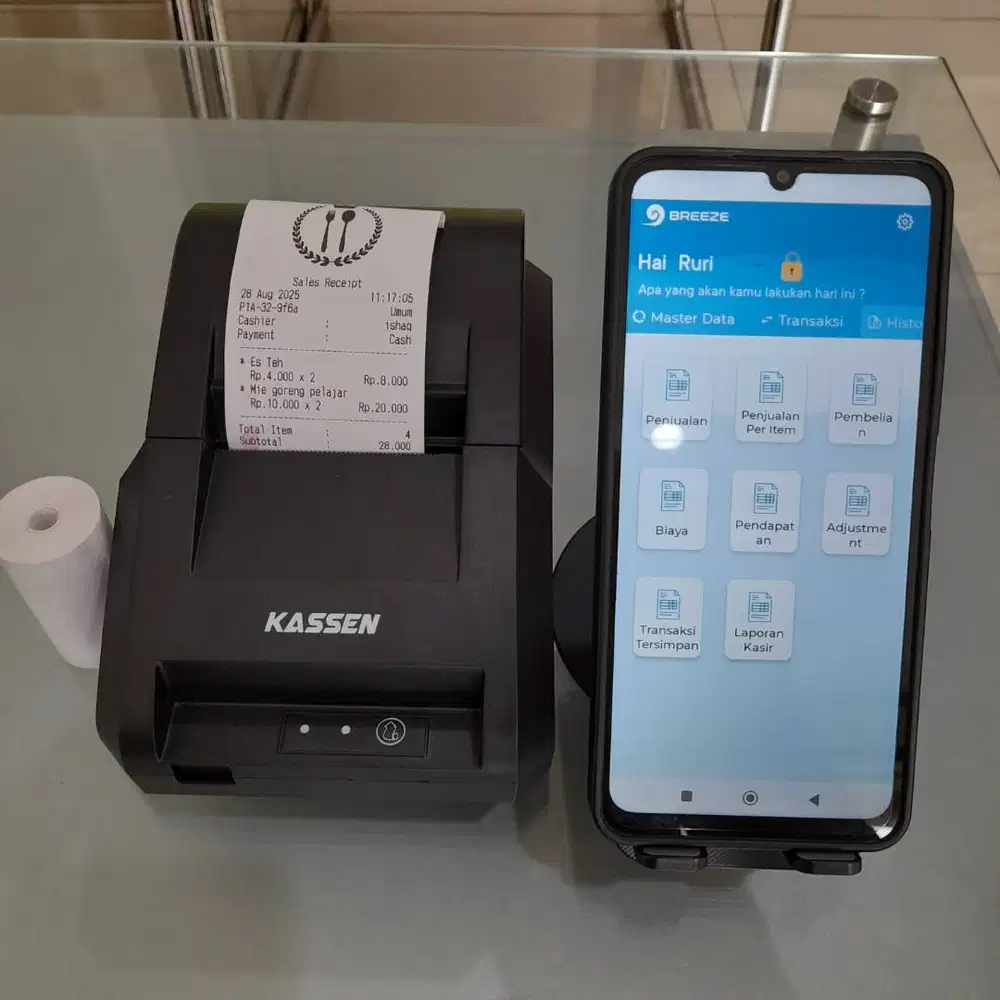 Paket APLIKASI MESIN KASIR & PRINTER KASIR