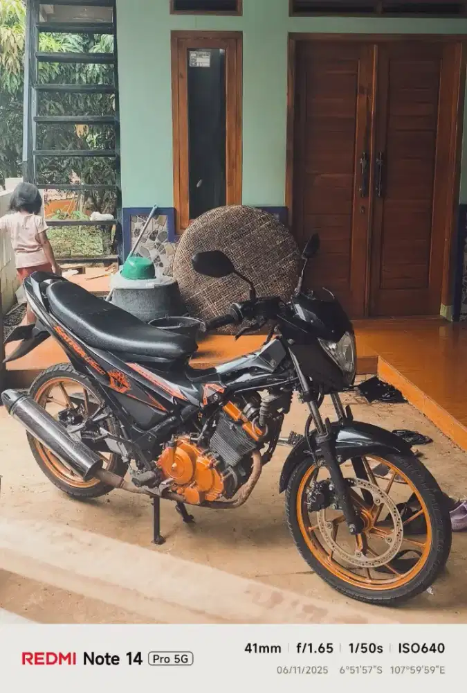 Satria FU Tipe FL Plat B jabar