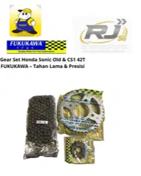 Gear Set Honda Sonic Old & CS1 42T FUKUKAWA – Tahan Lama & Presisi