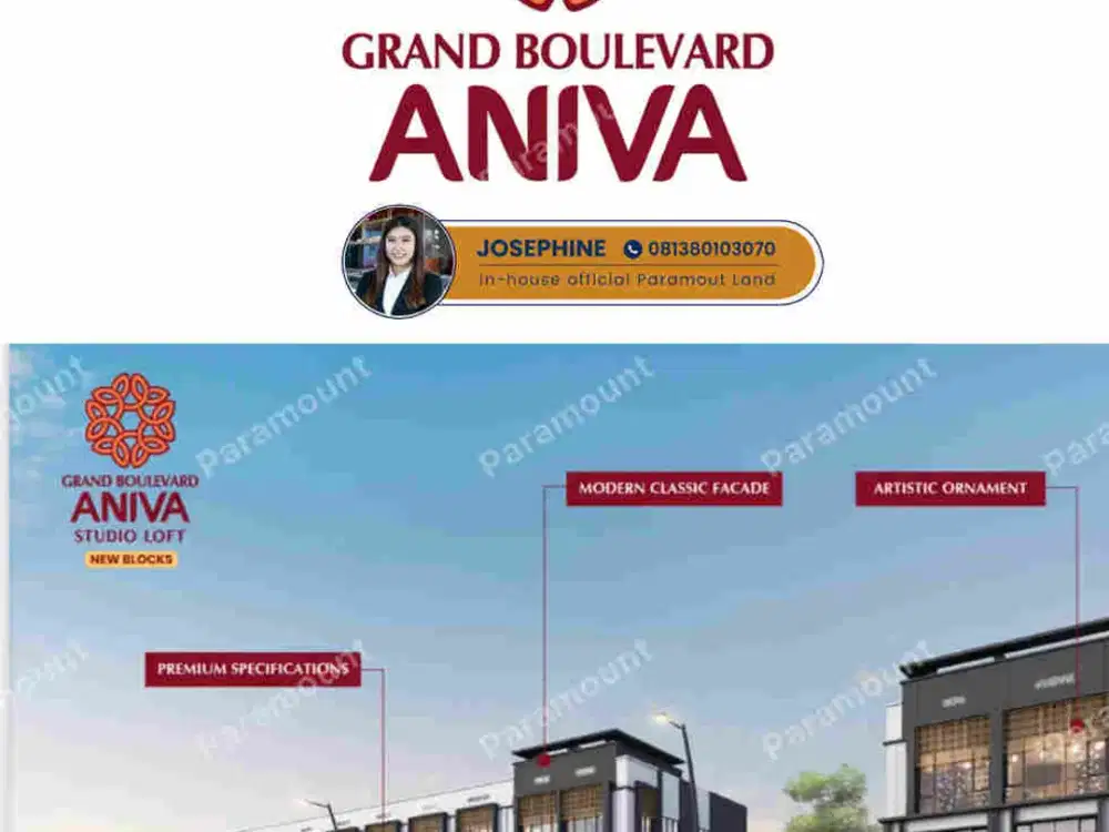 Grand Boulevard Aniva Studio Loft Ruko Gading Serpong