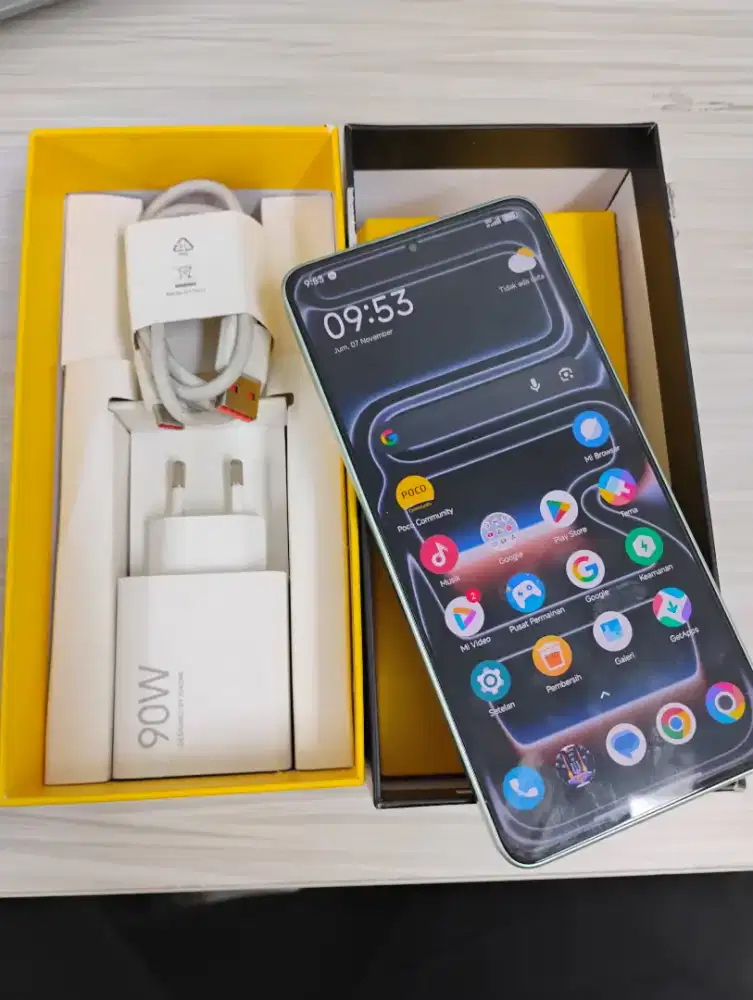Poco X7 Pro Green full set mulus ram 12/512 GB Original